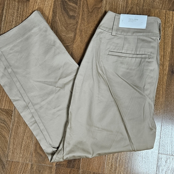 LOFT NWT Curvy Crop women's  size 2 khaki pants - Picture 4 of 7